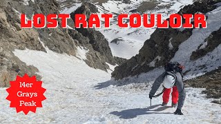 Colorado 14ers: Lost Rat Couloir - Grays Peak Hike & Snowboard Guide
