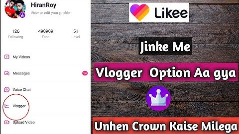 Likee app Jinke me Vlogger  Option Aa gya Unhen Crown Kaise Milega| Likee app k3 Cwron kaise paye