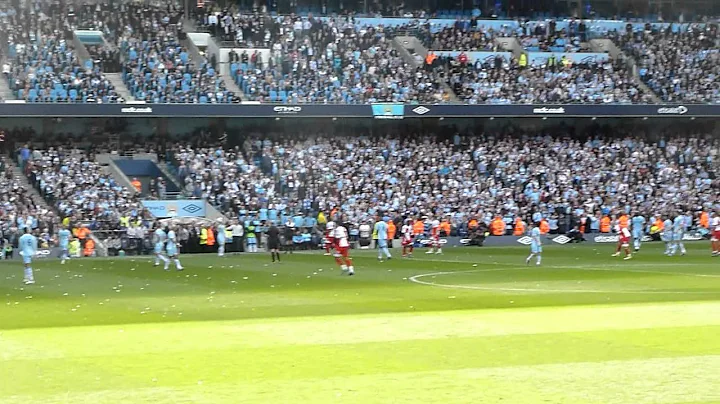 Aguero winning goal from East Stand Lower