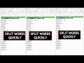 Separate words in excel with ease textsplit function