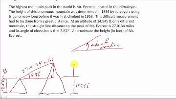 Trigonometry - Angle Of Elevation Word Problem Example 3