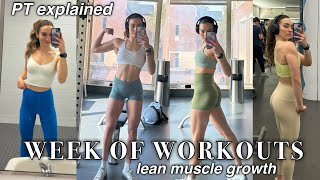 Personal Trainer's WEEK OF WORKOUTS to Gain Muscle & Staying Lean (4 Day Split)