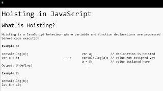 Hoisting in JavaScript - Day 12