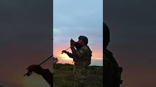 Gun And Violin. Ukrainian Soldier Is Talented In Everything