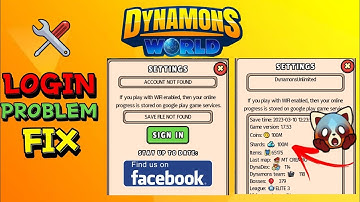 Login with a New Account in Dynamons World | Problem Fix 🛠️