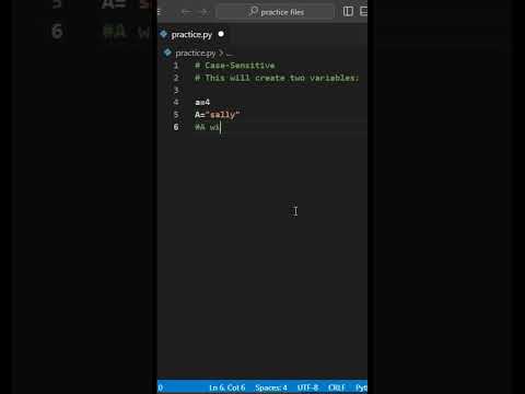Case-sensitive | #python