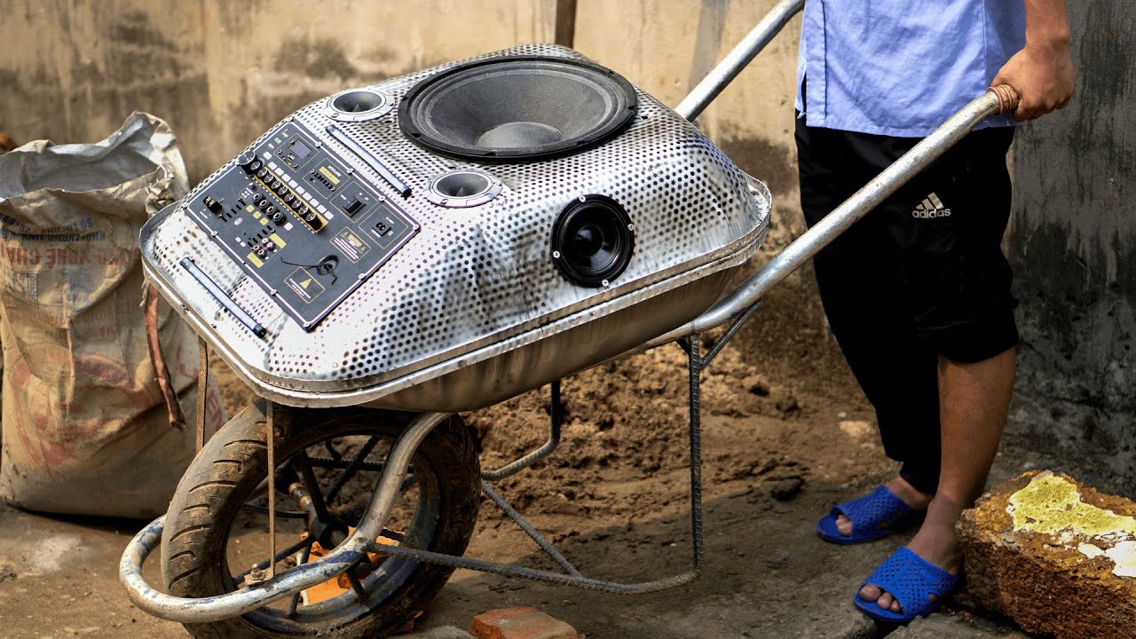 Convierte una carretilla en altavoz de tracción