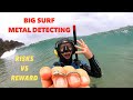 Best GOLD Finds Metal Detecting in BIG SURF!! What's Inside the BAG!!