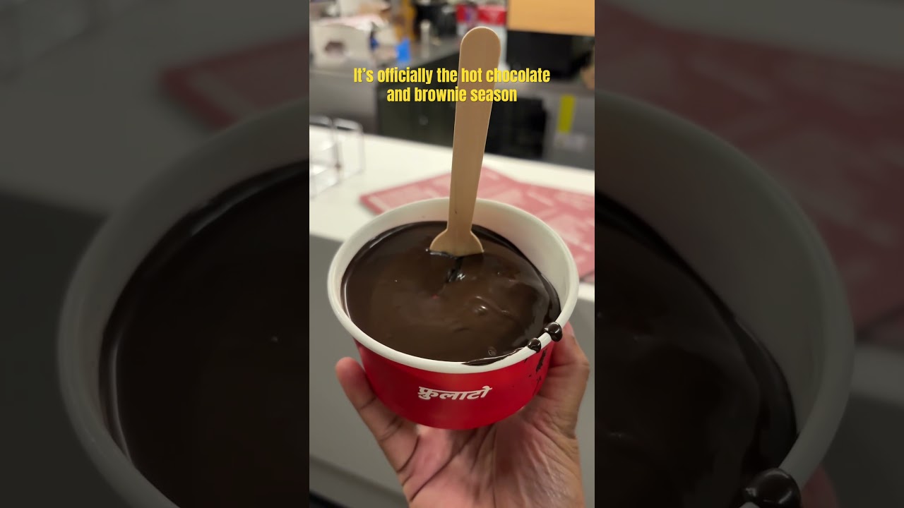 It’s officially the hot chocolate& brownie season 🥶❄️ 