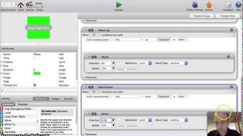 GameSalad Jump- Scare Game Tutorial 4: Making the Player Move [Part 2]