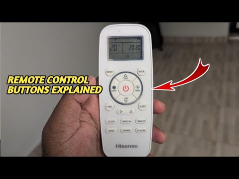 Hisense AC Remote Control Buttons Functions Explained 