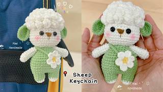Crocheting a Trending Blue Sheep Keychain π How to Crochet a Cute Blue Sheep Keychain Tutorial