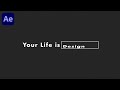 【AfterEffects】3D回転するミニマルテキストアニメーションのやり方