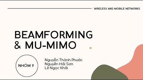 BTT2 - Beamforming & MU- MIMO - Nhóm 9