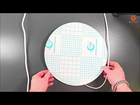 Нагрівальний елемент для дзеркала круглий, MDR-06 ,Ø300мм, 220В, видео 1