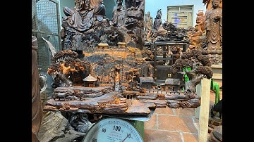 Tối 6/11 tiểu cảnh hàng mới// Tượng gỗ trắc Thu Hiền