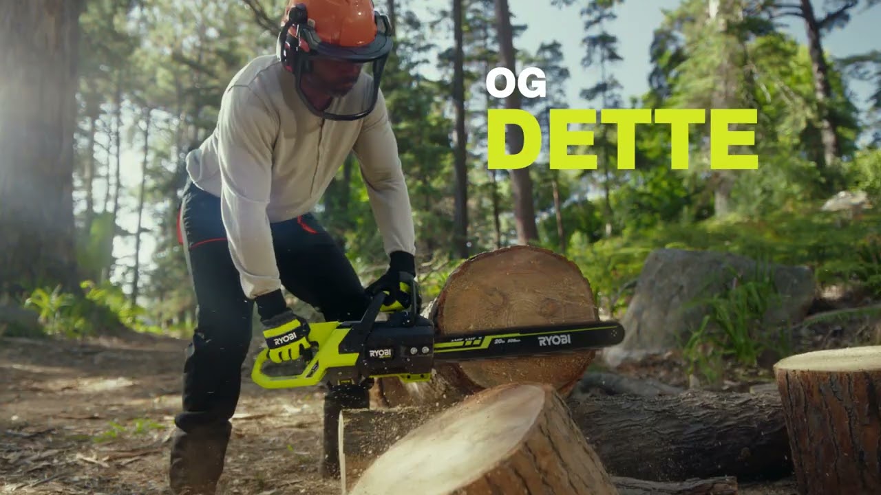 Det er utrolig hva RYOBI® MAX POWER ikke kan gjøre. Dette er KRAFT UTEN BENSIN.