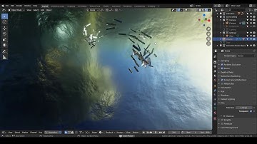 [Demo] Fish parade in blender - animation nodes