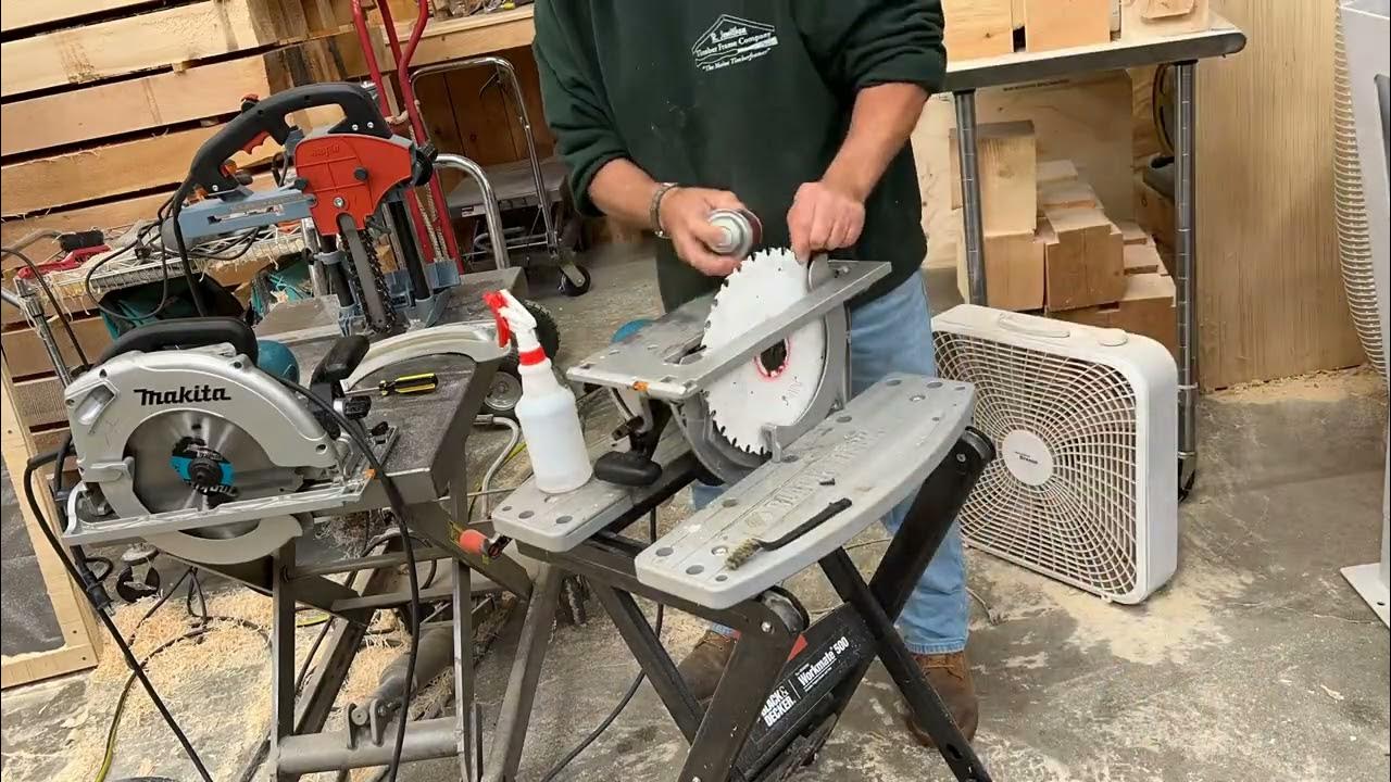 Timber framing Makita 10 1/4" (5104) circular saw maintenance time