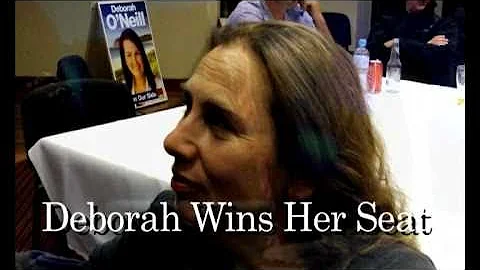 Deborah Wins Her Seat .