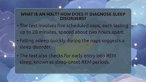 What Is An MSLT? How Does It Diagnose Sleep Disorders? - Sleep Apnea Support Network