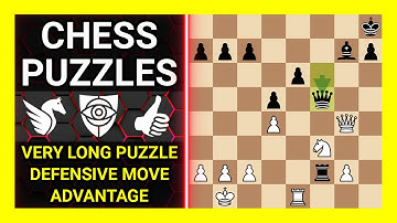 Chess Puzzles to Practice. Themes: Very long puzzle, Defensive move, Advantage. Learn
