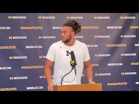 Michigan DE Mike Morris talked about referees, saying they usually favor the home team
