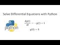 Solve Differential Equations in Python