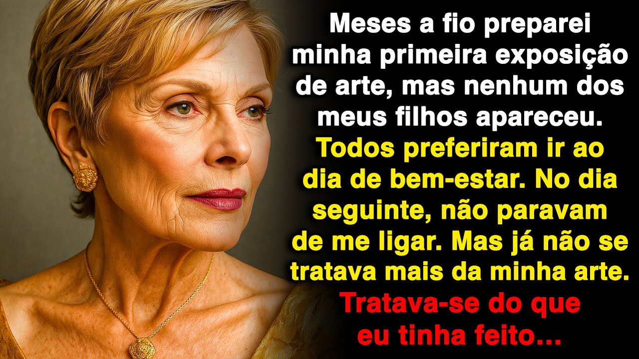 Passei meses preparando minha primeira exposição de arte, mas meus filhos preferiram o spa!