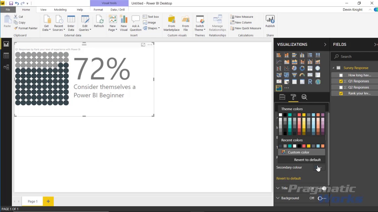 Waffle Chart Power Bi