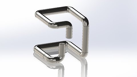 Modeling 3D Pipe Lines in SolidWorks | Piping Design Tutorial