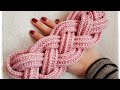 Çok Kolay Halat Örgülü Saç Bandı/ Tığ İşi Örgü Modelleri / Easy Crochet Headband