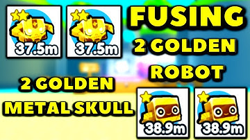 Fusing from golden Metal Skull & golden Robot to golden Happy Computer | Fusing Method | Pet Sim X
