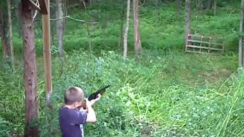 Derek shooting a 20 gauge
