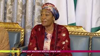First Lady Welcomes Rescued Chibok Girl