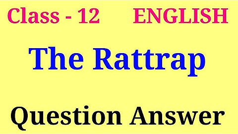 The rattrap question answer | flamingo chapter 4 question answer | the rattrap important  questions