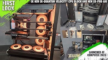 EK New EK-Quantum Velocity³ CPU Block And New EK-PRO AIO, CPU Block Launched At Computex 2024