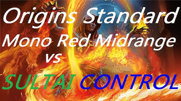 Magic Origins Standard Mono Red Midrange vs Sultai Control, Game 1