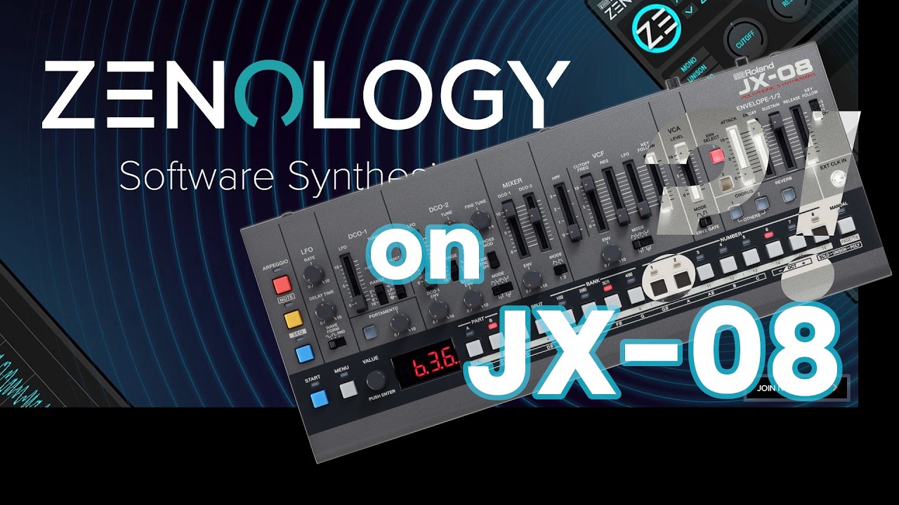 Jupiter on Roland JX-08! Play any patch from Zenology on your JX08