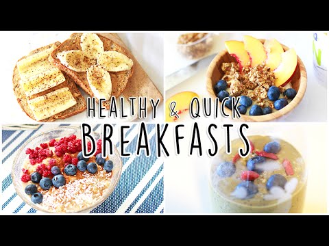 Healthy & Quick Breakfast Ideas // In Less Than 5 Minutes!! - YouTube