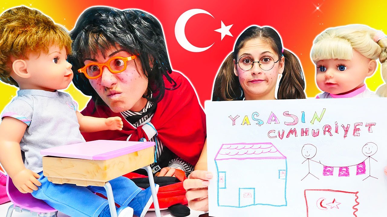 Komik video! Okutay ve Cicisu - karne hediyesi! Kız ve erkek için oyun videoları