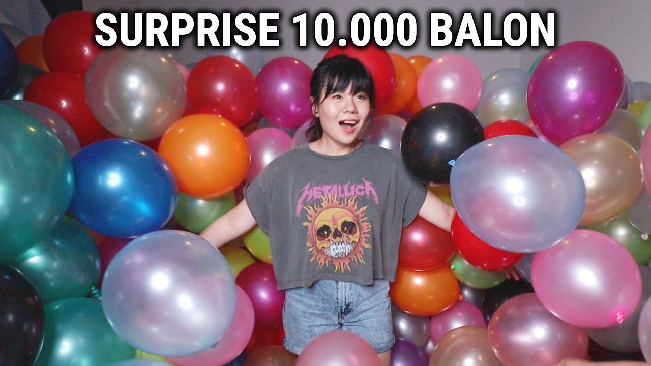 PRANK 10.000 BALON DI DALAM KAMAR! 