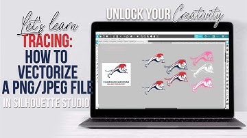 Tracing a 2 color image in Silhouette Studio | Saving SVGs