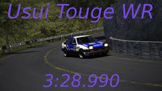 [Assetto Corsa] Usui Touge WR - 3:28.990 - AE86 Tuned (BLANKETS)