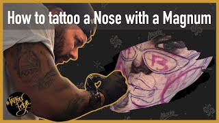 #TattooPorn Nose structure and 3d effect only with a Magnum Cartridge | €$£ MacKo