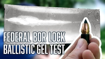 How effective are Federal BOR Lock Muzzleloader Bullets? | 100-yard Ballistic Gel Test