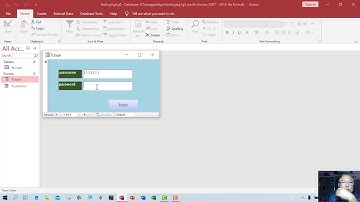 การสร้างหน้าจอล็อกอินด้วยVBA ตอนที่ 2/2