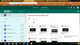 Google Classroom - Returning Student Work