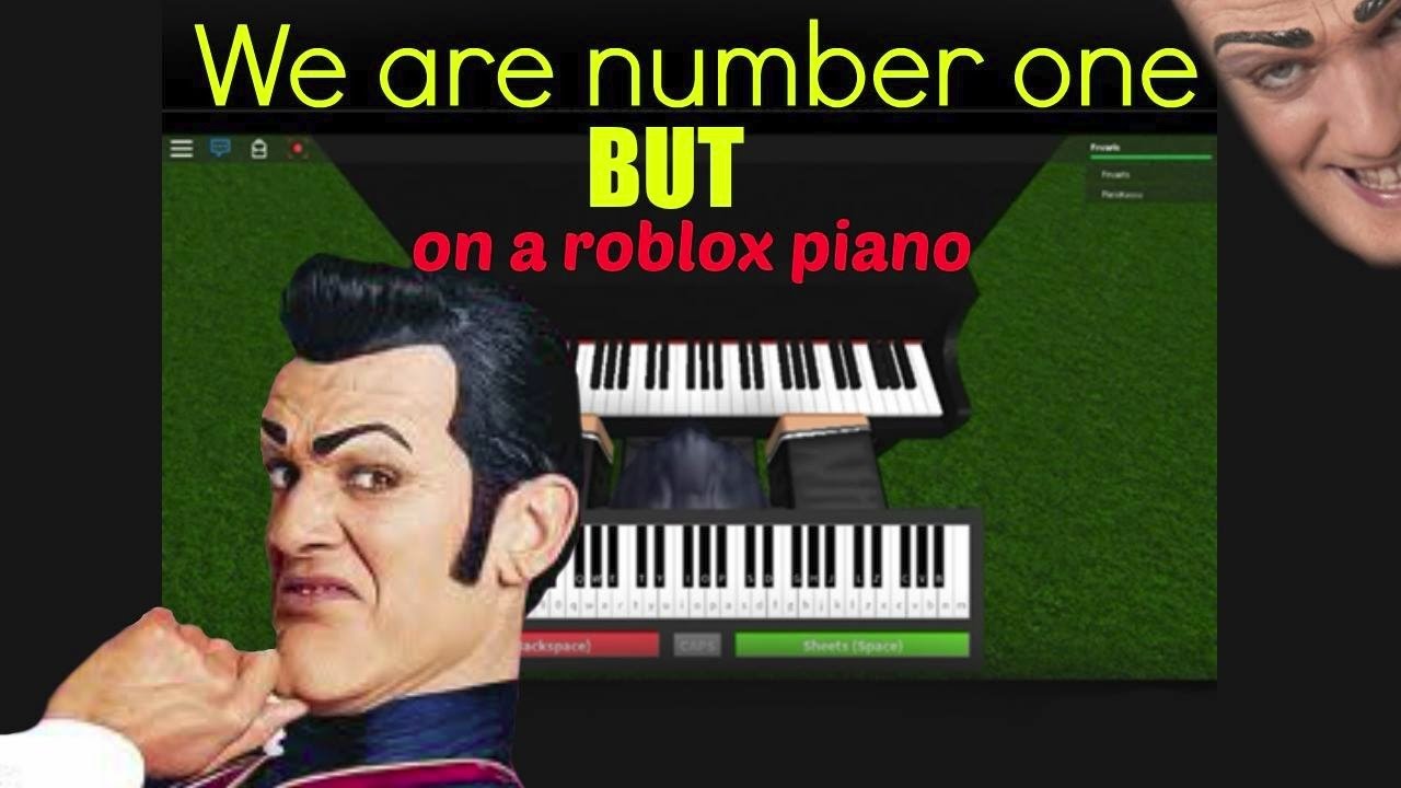 We Are Number One But On A Roblox Piano Youtube - roblox we are number one