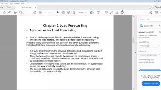 Load Forecasting # 2  Selection of LF method and data analysis